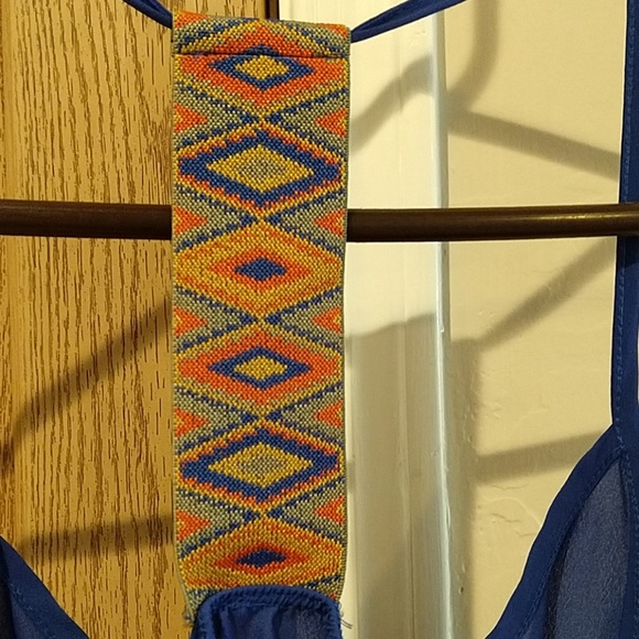 Bella D dark blue spaghetti strap tank top - Picture 6 of 6